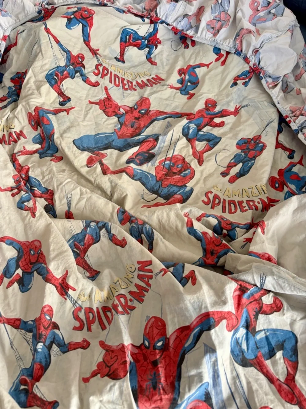 Pottery Barn Kids Spiderman Twin Sheet Set